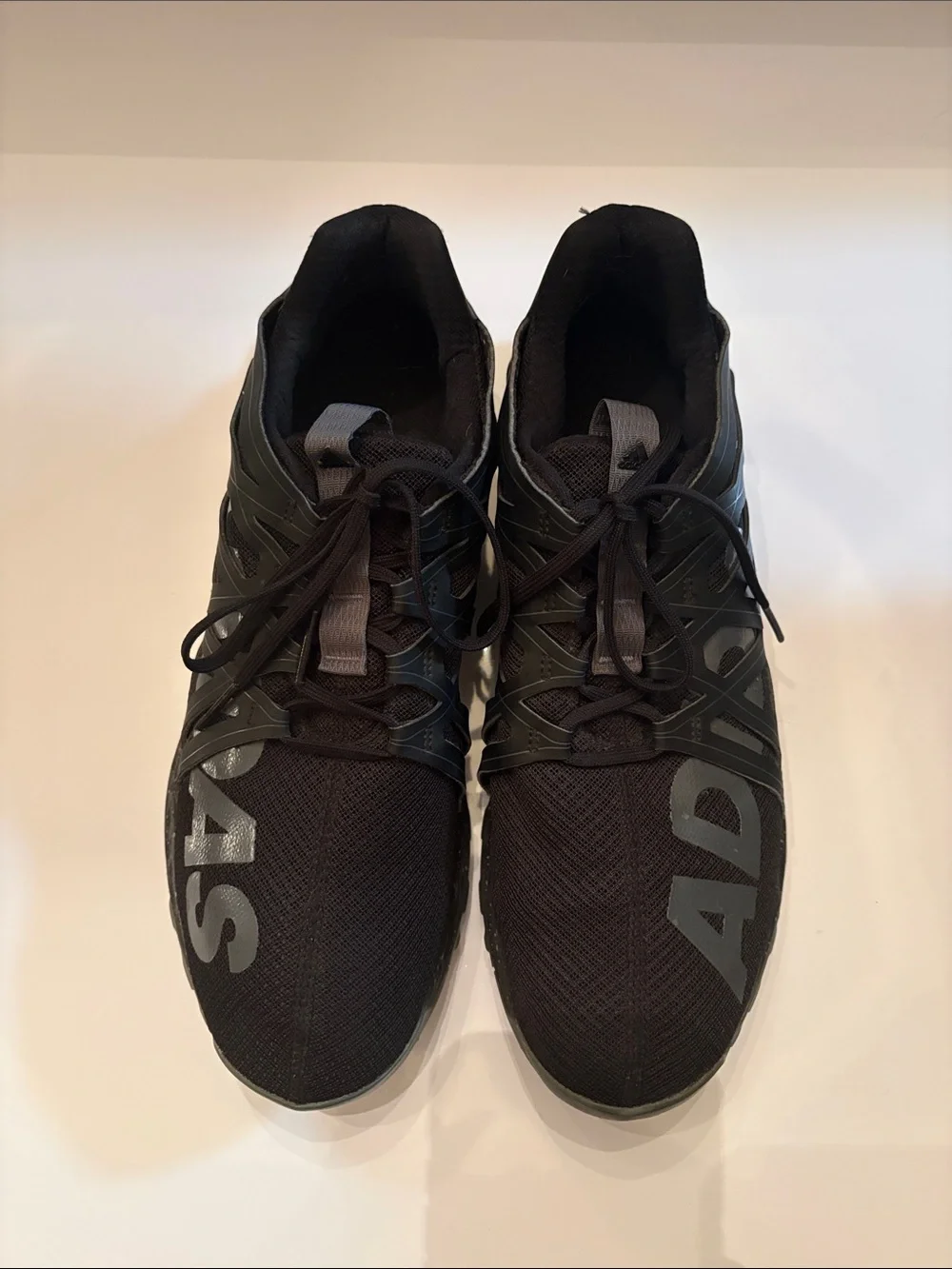 adidas Black and Gray Trail Sneakers with Large Logo